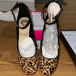 Vince Camuto Leopard Print Heels